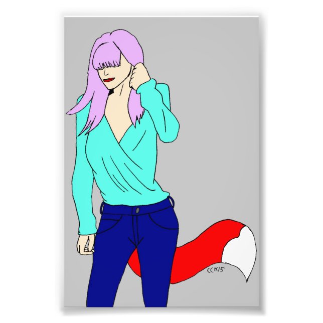 Foxy Girl Fotodruck (Vorne)