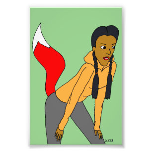 Foxy Girl Fotodruck