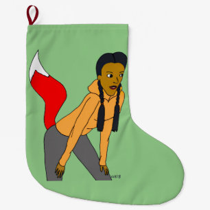 Foxy Girl Großer Weihnachtsstrumpf