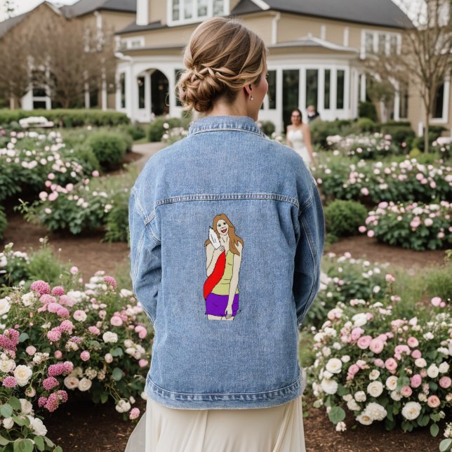 Foxy Girl Jeansjacke (Hochzeit Rückseite)