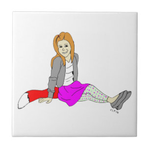 Foxy Girl Keramik Fliese