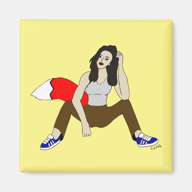 Foxy Girl Magnet (Vorne)