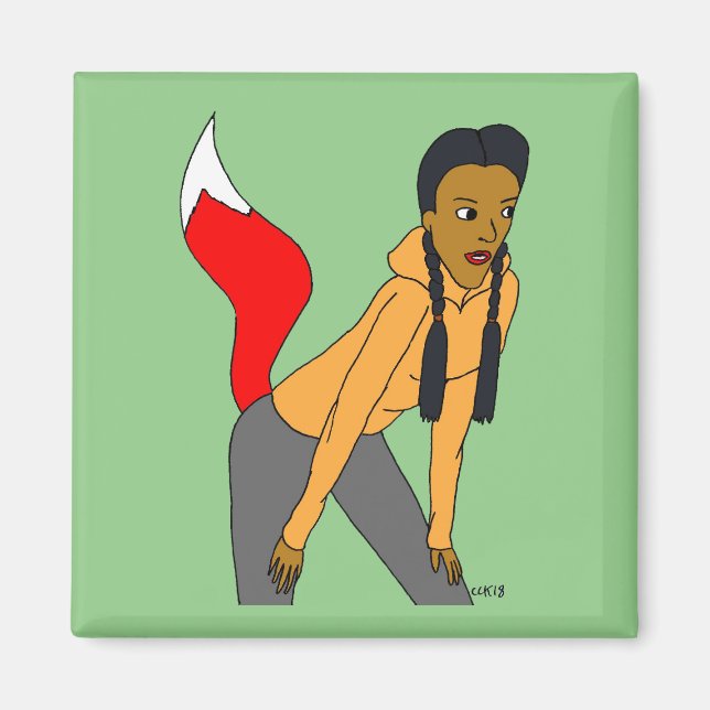Foxy Girl Magnet (Vorne)
