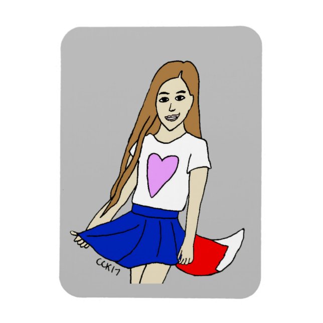 Foxy Girl Magnet (Vertikal)