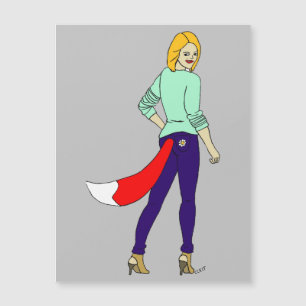 Foxy Girl Magnetkarte