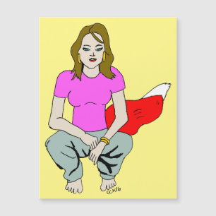 Foxy Girl Magnetkarte