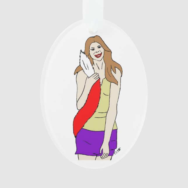Foxy Girl Ornament (Vorderseite)