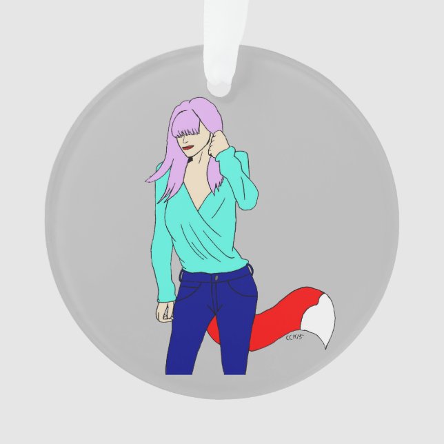 Foxy Girl Ornament (Vorderseite)