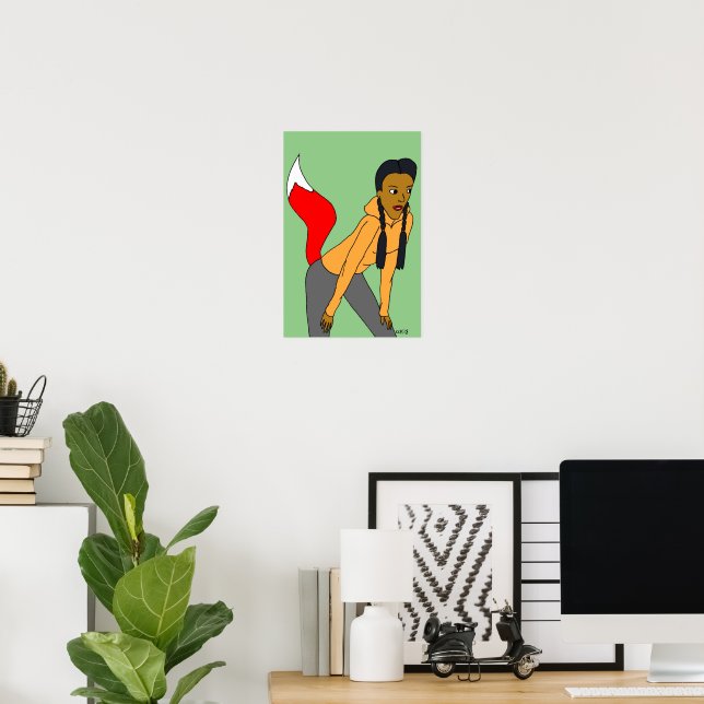 Foxy Girl Poster (Heimbüro)