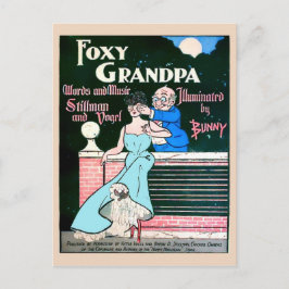 Foxy Grandpa Funny Vintage Image Copy Postkarte