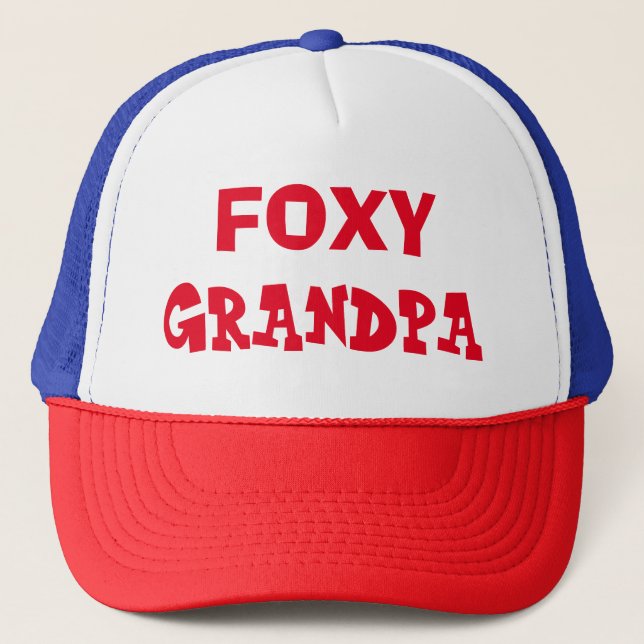Foxy Grandpa Trucker Hut Truckerkappe (Vorderseite)