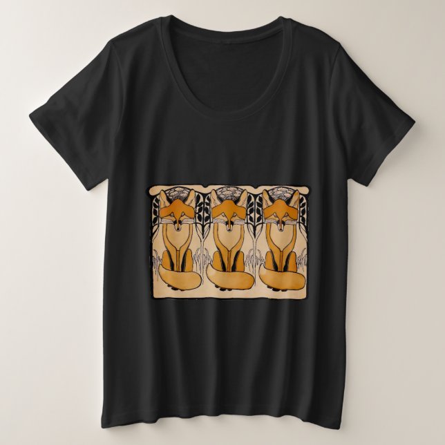 Foxy Große Größe T-Shirt (Design vorne)