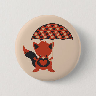 Foxy Hearts Button