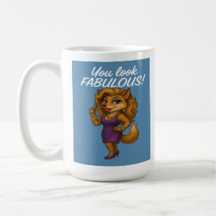 Foxy in Lila Kaffeetasse
