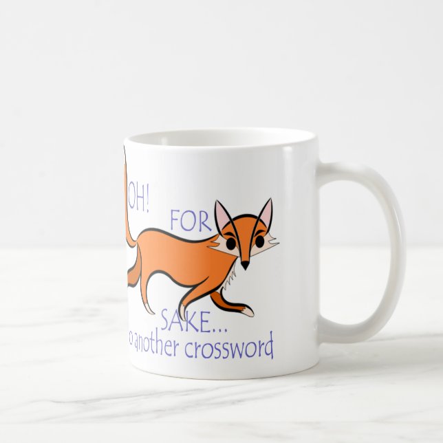 Foxy Kreuzworträtsel-Tasse des niedlichen Tasse (Rechts)