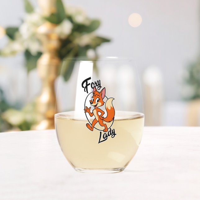 Foxy Lady Glasur Weinglas Ohne Stiel (Insitu (Hochzeit))