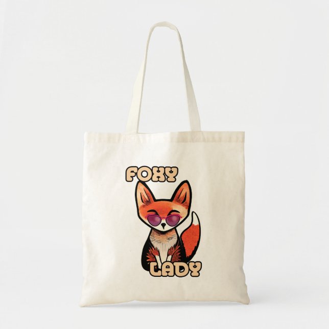 Foxy Lady | Niedlich Fox Tragetasche (Vorne)