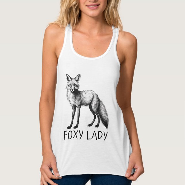 Foxy Lady - Racerback Tank Top (Vorderseite)