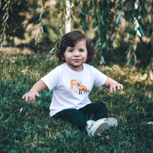 Foxy Learner: Adorable Alphabet Kleinkind T - Shir Kleinkind T-shirt