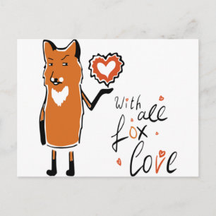 Foxy-Liebe Postkarte