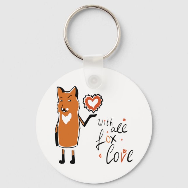 Foxy-Liebe Schlüsselanhänger (Vorderseite)