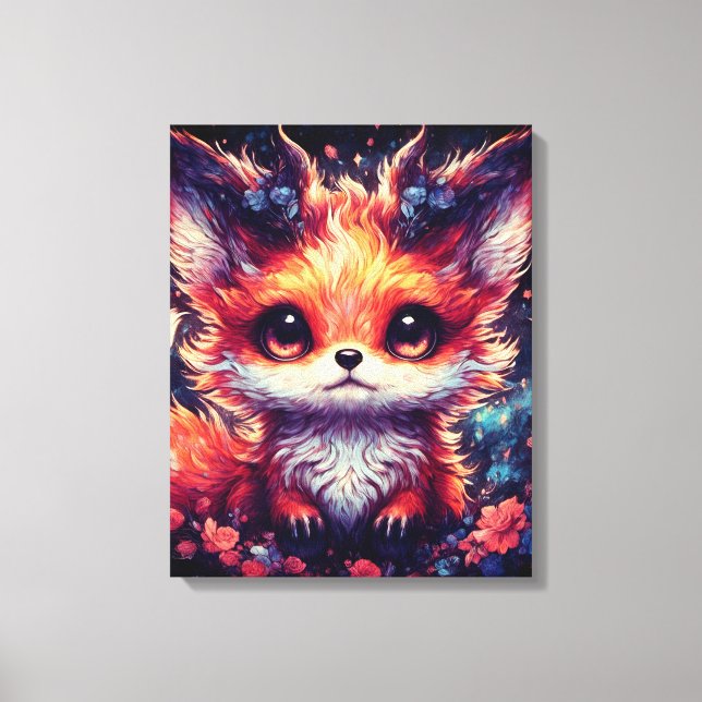 Foxy Little Devil Leinwanddruck (Vorderseite)
