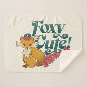 Foxy Niedlich mit Blume Sherpadecke