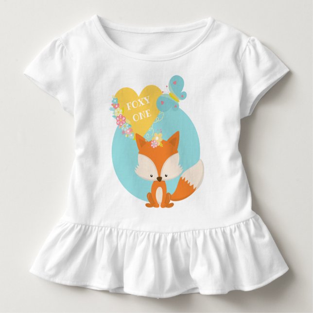 Foxy One Heart Butterfly Baby Strampler (Vorderseite)