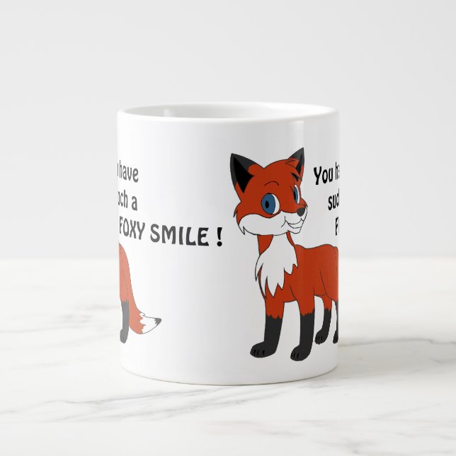 FOXY SMILE ! Jumbo-Tasse (Vorderseite)