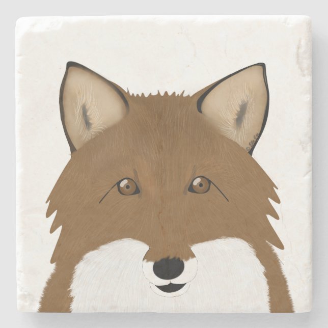 Foxy Stone Untersetzer (Vorderseite)