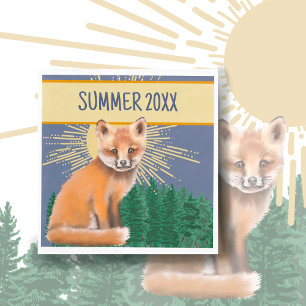 Foxy Summer Paper Napkin Serviette