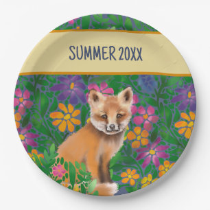 Foxy Summer Pappteller