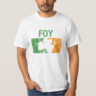 Foy Familienname-Klee T-Shirt