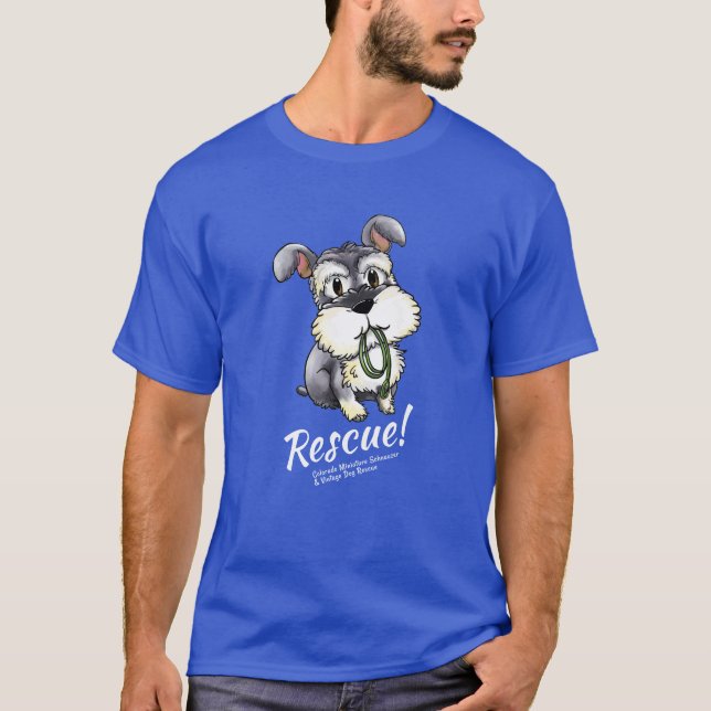 Fozi Schnauzer - dunkler T - Shirt (Männer) (Vorderseite)