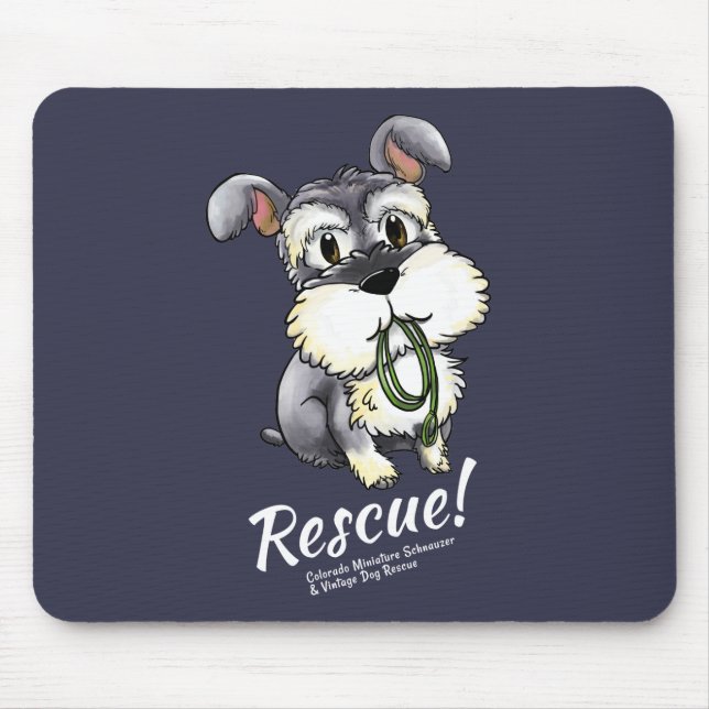 Fozi Schnauzer - Mausunterlage Mousepad (Vorne)