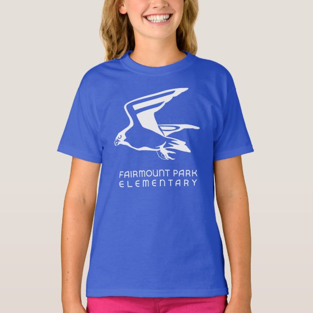 FPE Falcon Blue Girls T - Shirt (Vorderseite)