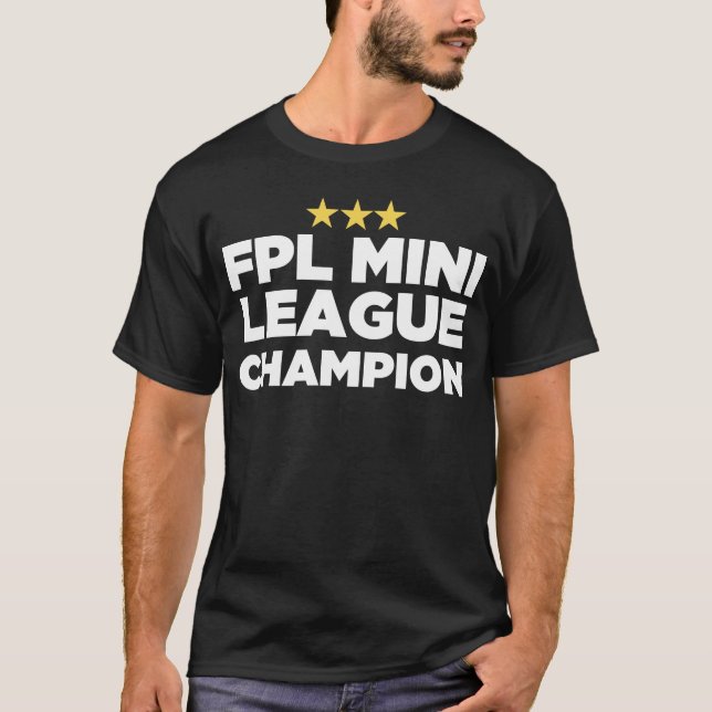 FPL Mini League Champion (3 Stars) T-Shirt (Vorderseite)