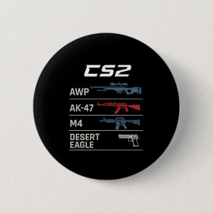 Fps-Gamer lustig Cs Ego-Shooter Wettbewerbs-Gaming Button