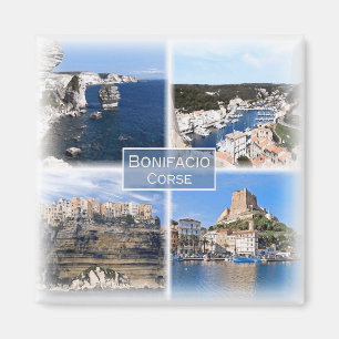 FR0118 Europa, Frankreich, Korsika, Bonifacio, Küh Magnet