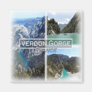 FR0125 Europa, Frankreich, Verdon Gorge, Kühlschra Magnet