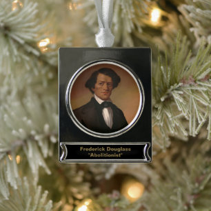 Fr3d3rick Bailey Douglass: Legende Ziviler Rechte Banner-Ornament Silber