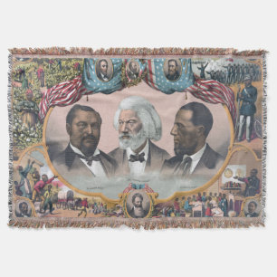 Fr3d3rick Bailey Douglass mit Black Abolitionist Decke