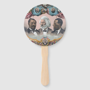 Fr3d3rick Bailey Douglass mit Black Abolitionist Fächer