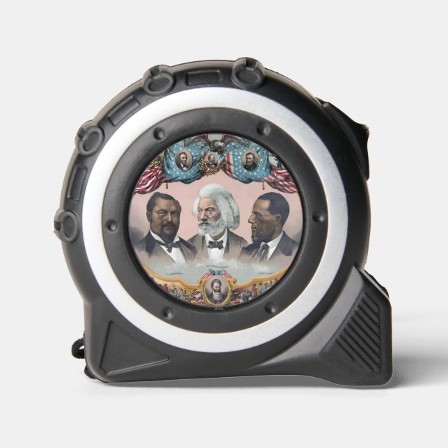 Fr3d3rick Bailey Douglass mit Black Abolitionist Maßband (Vorderseite)