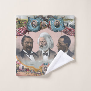 Fr3d3rick Bailey Douglass mit Black Abolitionist Waschlappen