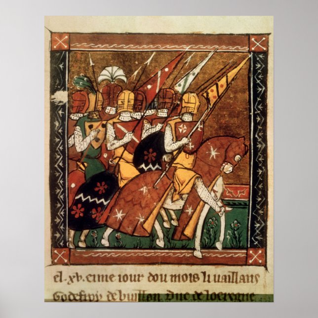 Fr 9084 f.20v: Ritter auf dem Pferd Poster (Vorne)