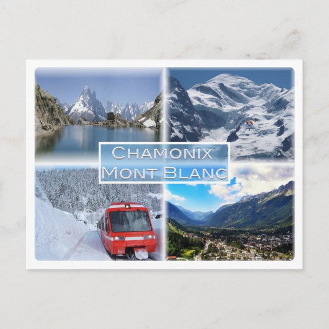 FR Chamonix - Mont Blanc - Lac Blanc des Aiguilles Postkarte (Vorderseite)