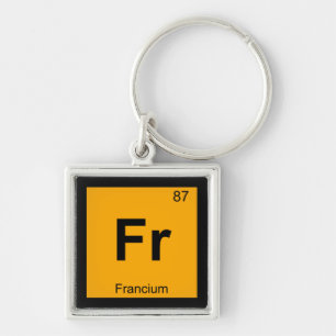 Fr - Francium Chemistry Periodisches Tabellensymbo Schlüsselanhänger