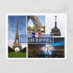 FR Frankreich - Der Eiffelturm Paris - Postkarte