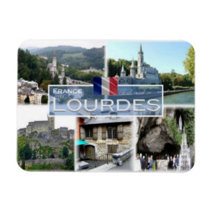 FR Frankreich - Lourdes - Basí - Rosá - Magnet